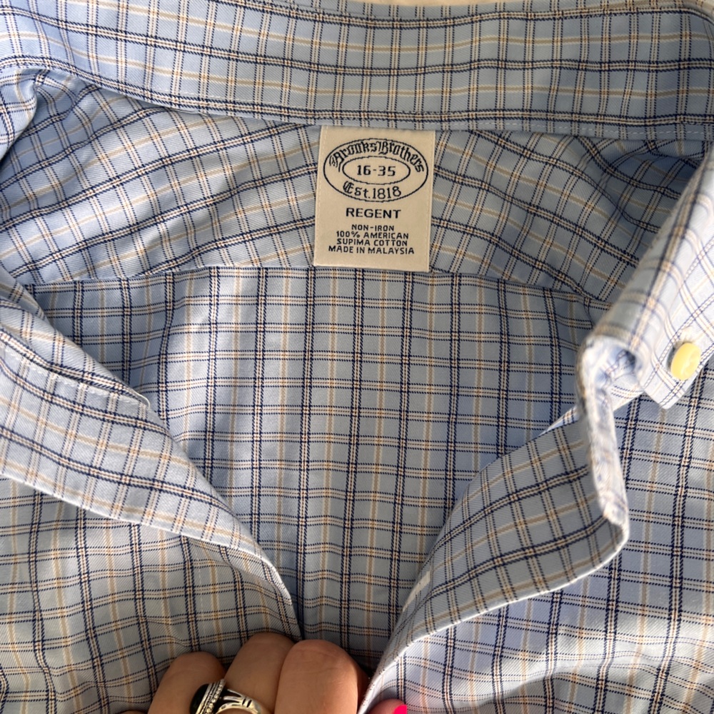 Blue Plaid Button Up - image 2